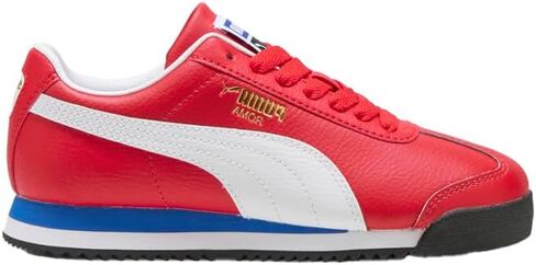 PUMA Kids Boys Roma 24 Standard Lace Up Sneakers Shoes Casual - Red in Kuwait