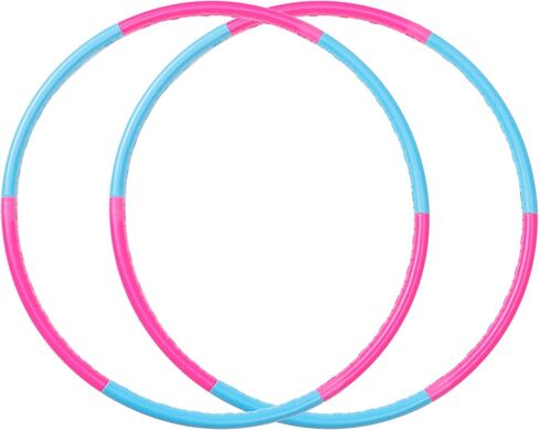 Liberry 2 Packs Kids Exercise Hoop, Detachable & Size Adjustable Toy Hoop, Professional Hoola Rings for Kids in Kuwait