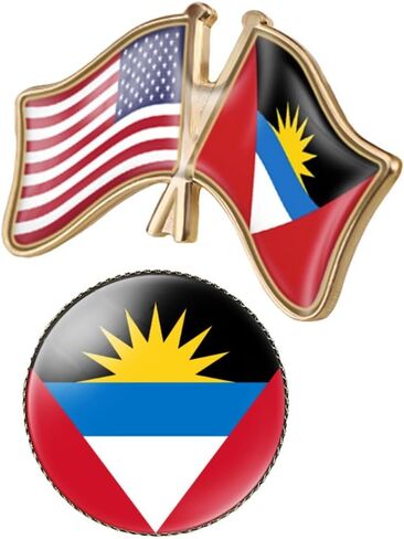 USA US America United States and Other Countries National Flag Cross Pin Round Badge Brooch in Saudi Arabia