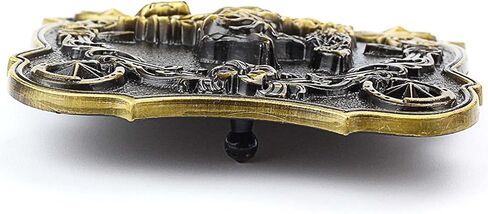 rnuie Western Cowboy Belt Buckle for Men(2 Pieces),Vintage Metal Horse Belt Buckle and American Flag Cross Belt Buckle (Brass Running Horse) in Saudi Arabia