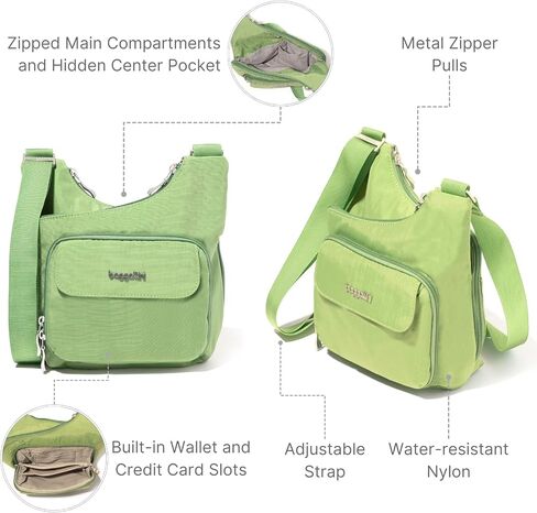 Criss Cross - Lightweight 10"x11" Womens Crossbody Nylon Travel Bag, Everyday Bag in Kuwait
