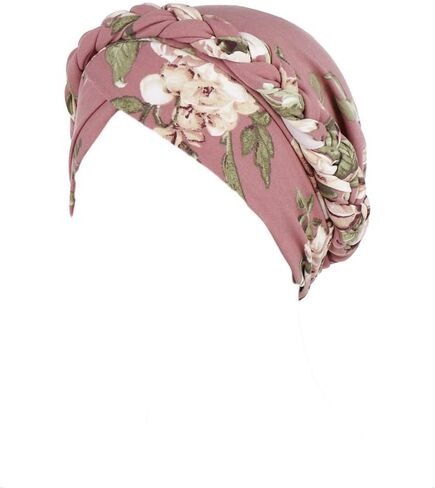 Women Floral Braid Head Wraps Chemo Hair Scarves Turban Pre-tie Headwear in Kuwait