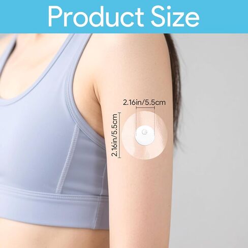 60 Pack Freestyle Sensor Covers for Libre Plus, Libre 3 Sensor Covers Waterproof Adhesive Patches for Freestyle Sweatproof Breathable Without Hole, Waterproof Tape Cover Patch in Saudi Arabia