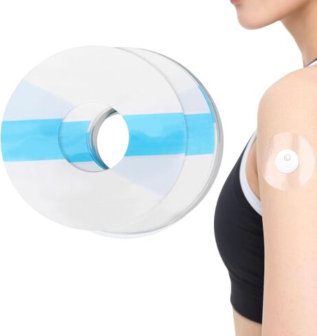 60 Pack Freestyle Sensor Covers for Libre Plus, Libre 3 Sensor Covers Waterproof Adhesive Patches for Freestyle Sweatproof Breathable Without Hole, Waterproof Tape Cover Patch in Saudi Arabia