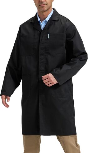 Work Shop Coat for Men Chemist Lab Coat Workwear Long Jacket for Mechanic in Saudi Arabia