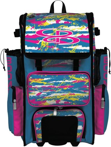 Boombah Superpack Hybrid Rolling Bat Bag - Wheeled & Backpack Version - Razor Multiple Colors in Kuwait
