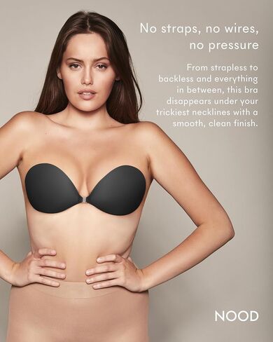 NOOD New York Women's Push-Up Luxe Bra, Black, A in Saudi Arabia