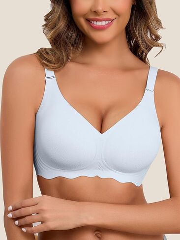 Bras for Women Full Coverage Women No Wire Padded No Underwirea Plus Size Bralette in Kuwait