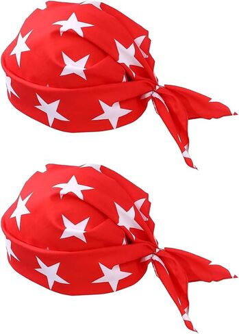 Star Print Bandana Costume American Flag Headband Cycling Fashion Headband Clothing Accessories for Men and Women in Kuwait
