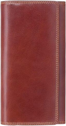 Visconti Women's Monza Leather Purse # MZ12 - Brown in Kuwait