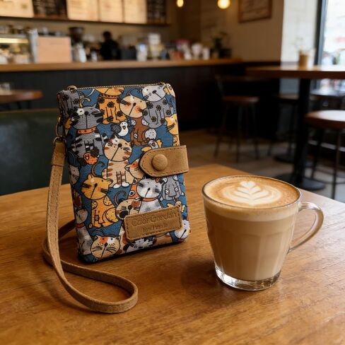 1 Pack CuteCatWallet for Women,Card Holder with Zipper Hasp,Large Capacity Money Bag,Lightweight Purse for Daily & Travel Use in Kuwait