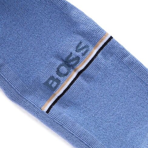 BOSS Men's 2-pack Iconic Stripe Detail Ankle Socks in Kuwait