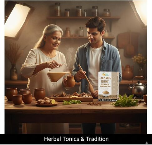 Herbs Botanica Calamus Powder 100% Pure & Organic Acorus Calamus Root Powder for Herbal Tea, Wellness & DIY Use Finely Ground, Non-GMO & Additive Free 2 oz Pack in Saudi Arabia