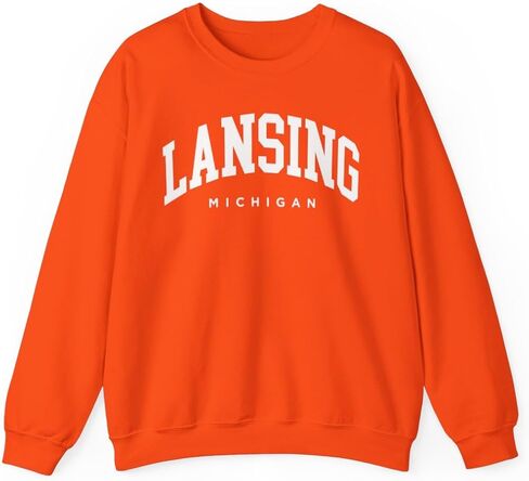 Lansing Michigan Adult Unisex Crewneck Sweatshirt in Kuwait
