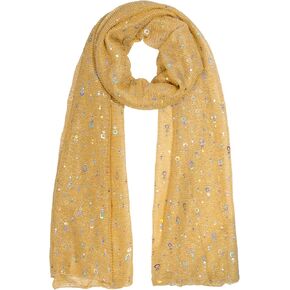 Women's Sequin Bandana Summer Mesh Scarf, Glitters Sheer Beach Shawl Wrap hijab for Evening Dresses Festival Wedding in Saudi Arabia