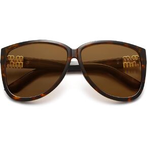 Trendy Oversized Sunglasses for Women Retro Big Chunky Square Butterfly Sun Glasses Shades UV Protection in Kuwait