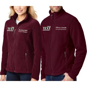 NACRE APPAREL Custom Embroidered Midweight Fleece Jacket for Men & Women Personalized Fleece Jacket in Saudi Arabia