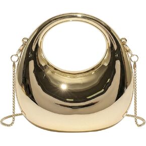 Acrylic Moon Purse for Women Easy-Open Closure Evening Clutch Handbag Small Crossbody Bag for Wedding Party Prom in Saudi Arabia