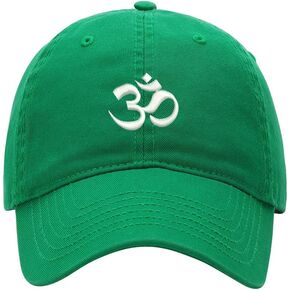 Men's Baseball Cap Aum Om Ohm India Embroidered Washed Cotton Vintage Dad Gifts Hat in Saudi Arabia