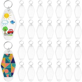 40 Pcs Motel Keychain Blanks, Hotel Keychain Blank, Retro Clear Plastic Diamond Shape Key Tags, Vintage Style Hotel Key Fobs, 3.5 x 1.8 in Bulk Pack for Luggage, Keys, DIY Projects in Saudi Arabia