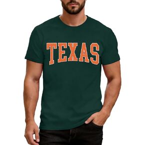 Mens Texas Shirt Western Southern T-Shirts Texas State Pride Tee Tops in Saudi Arabia