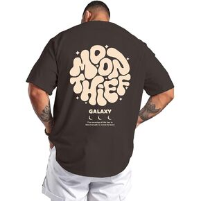 KESIHAN Mens Graphic T Shirt Vintage Streetwear Tee Casual Regular Fit Galaxy Back Graphic Unisex Summer Fashion Shirt in Saudi Arabia
