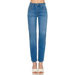 WAX JEAN Women's High Waisted Straight Leg Repreve Denim Jeans in Saudi Arabia