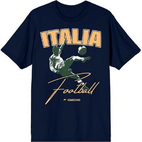 تي شيرت Homestand Italia لكرة القدم للكبار باللون الكحلي برقبة دائرية وأكمام قصيرة in Kuwait