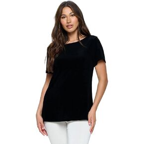 Jostar Women's AY Boat Neckline Short Sleeve Top in Saudi Arabia