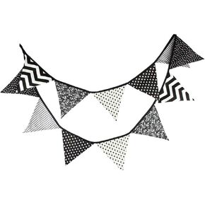 10.5 Feet Triangle Flag Banner Bunting Pennant for Kids Teepee Tent,Party and Room Decoration,12 Pcs Double Sided Cotton Fabric Flag Decoration in Saudi Arabia