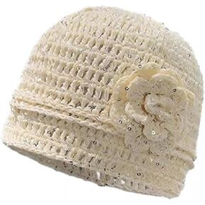Seyurigaoka Crochet Hats for Women Summer Beanie Boho Crochet Cap Hollow Out Knit Skull Cap Y2k Accessories in Saudi Arabia
