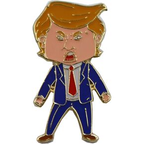 Happy Trump Pin, "I will never be satisfied until we make America great again" Lapel pins to hat collection for fans and collectors. Designed in US in 2020. (The Only Official Genuine Version) in Kuwait