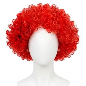 builson Portugal Flag Costume Wigs – Portuguese Party Funny Curly Wig, Short Cosplay Clown Wig for Sports Fans, 2026 Soccer Fan Gear (Portugal Green Red) in Saudi Arabia