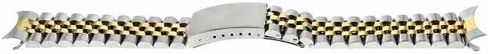 Ewatchparts 19mm Jubilee Watch Band Bracelet Compatible With 34mm Rolex Airking 1500, 15000 Two Tone in Saudi Arabia