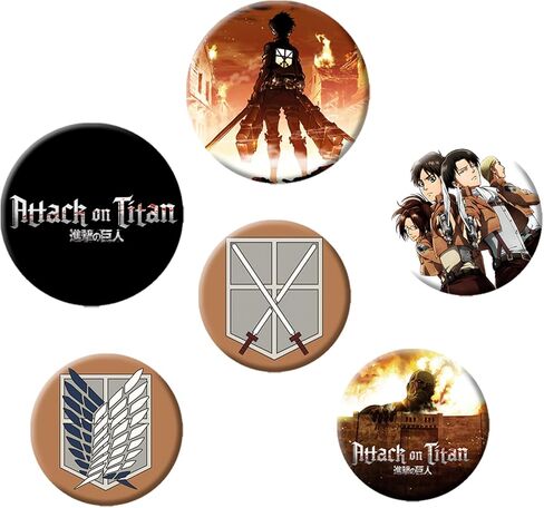 GB eye Attack On Titan Characters Badge Pack in Saudi Arabia