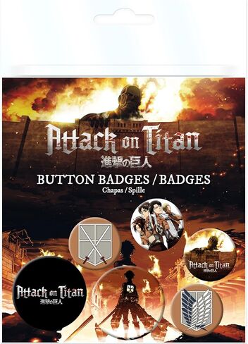 GB eye Attack On Titan Characters Badge Pack in Saudi Arabia
