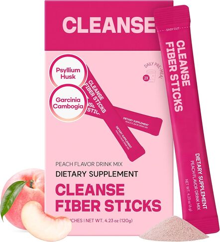 dr.blet Soluble Fiber GLP-1 Friendly 20 Packets on the go to Support Weight Management & Gut Health, Peach Flavor, Korean Beauty with Psyllium Husk Powder Drink Supplement in Kuwait