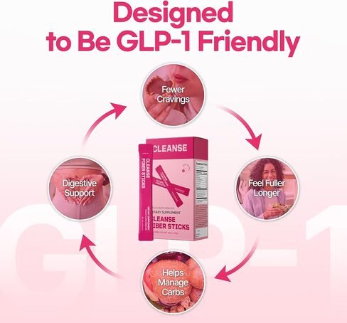 dr.blet Soluble Fiber GLP-1 Friendly 20 Packets on the go to Support Weight Management & Gut Health, Peach Flavor, Korean Beauty with Psyllium Husk Powder Drink Supplement in Kuwait