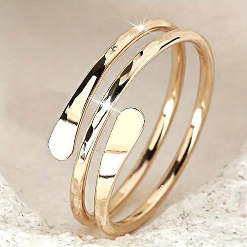 Creative Multilayer Coil Rings for Women Simple Gold Rings Daily Casual Party Trendy Rings Jewelry in Kuwait