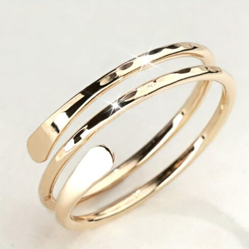 Creative Multilayer Coil Rings for Women Simple Gold Rings Daily Casual Party Trendy Rings Jewelry in Kuwait
