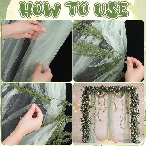 Enchanted Forest Decorations 5.25 x 9.84 ft Greenery Arch Draping Fabric Fake Flowers Vines Eucalyptus Garland with LED Lights for Woodland Forest Wonderland Party Classroom Doorways in Saudi Arabia