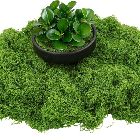 Artificial Moss 2.5LB Dark Green Craft Moss Bulk, Fake Green Moss for Crafts, Decorative Moss for Planters, Fairy Gardens, Floral Arrangements and DIY Decor in Saudi Arabia