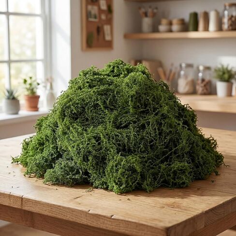Artificial Moss 2.5LB Dark Green Craft Moss Bulk, Fake Green Moss for Crafts, Decorative Moss for Planters, Fairy Gardens, Floral Arrangements and DIY Decor in Saudi Arabia