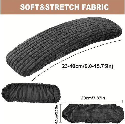 4 Pcs Office Chair Cover Set, Stretchable Chair Seat Cover with Backrest and 2 Armrest Covers, Computer Chairs Slipcovers for Desk Chairs, Office Cushion Protector for Home, Pink in Kuwait