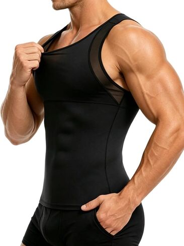 Mens Shapewear Tank Top Fajas Para Hombres Slimming Compression Vest in Saudi Arabia