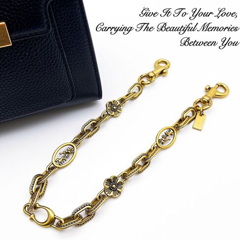 Bag Chain Charm for Handbag, Wallet Chain Charm, Golden Retro Chain Bag Charm Chains Extender Birthday Gift Chain Charms in Saudi Arabia