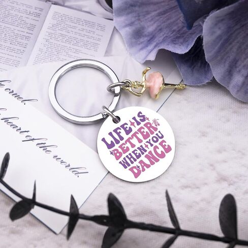 Dance Keychain Dance Gifts for Teen Girls Dance Themed Gifts for Dancers Unique Ballet Gift for Teen Girl Dancer Accessories for Girls Birthday Gift Ideas for Dancers in Saudi Arabia