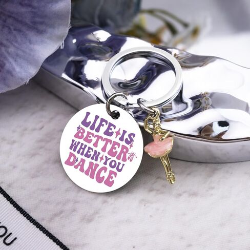 Dance Keychain Dance Gifts for Teen Girls Dance Themed Gifts for Dancers Unique Ballet Gift for Teen Girl Dancer Accessories for Girls Birthday Gift Ideas for Dancers in Saudi Arabia