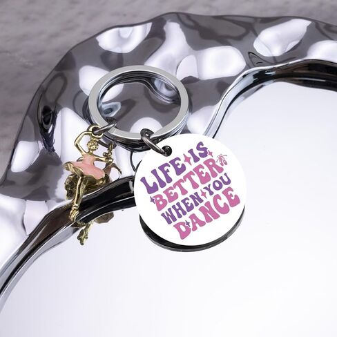 Dance Keychain Dance Gifts for Teen Girls Dance Themed Gifts for Dancers Unique Ballet Gift for Teen Girl Dancer Accessories for Girls Birthday Gift Ideas for Dancers in Saudi Arabia