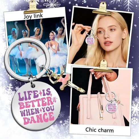 Dance Keychain Dance Gifts for Teen Girls Dance Themed Gifts for Dancers Unique Ballet Gift for Teen Girl Dancer Accessories for Girls Birthday Gift Ideas for Dancers in Saudi Arabia